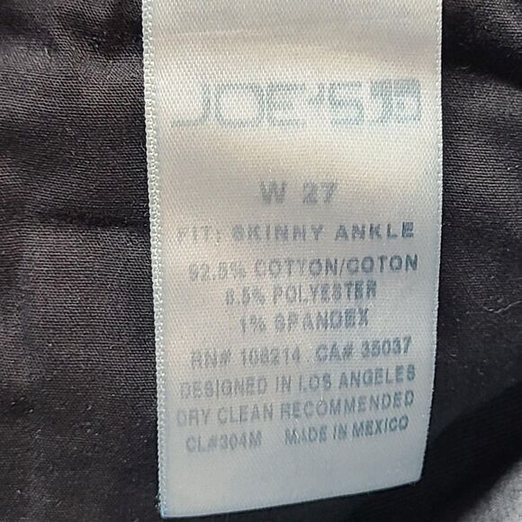 Joe's Jeans The Skinny Ankle Jeans Womens 27 Dark Wash Blue Stretch Denim Slim - Picture 6 of 9